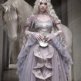 Blood Supply Moonlight Spirit Lace Bell Sleeves Cardigan