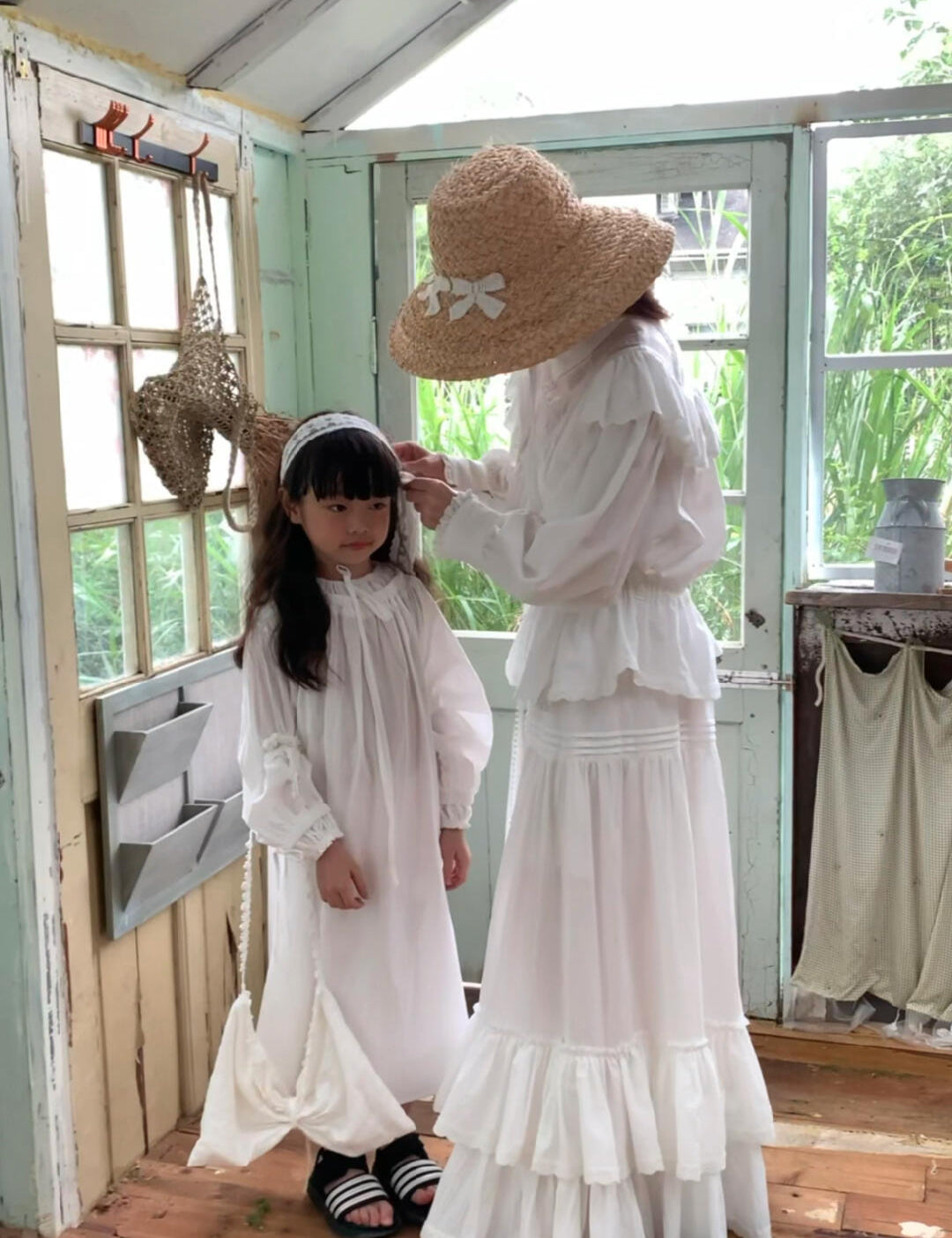 Get trendy with [Tailor Made] In My Fairy Dream Handmade Cotton Dress Set -  available at Peiliee Shop. Grab yours for $88 today!
