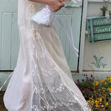 [Maßgeschneidert] Im Blumenfeld Cottage Handgemachtes Baumwollkleid