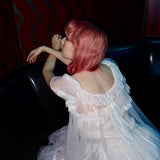 Get trendy with [August Unicorn] Rose romance transparent outer dress - Dresses available at Peiliee Shop. Grab yours for $75 today!