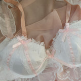 Rose Garden Floral Lace Bra Pantie Set Size fr 70B to 90E