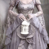 Blood Supply Moonlight Spirit Lace Bell Sleeves Cardigan