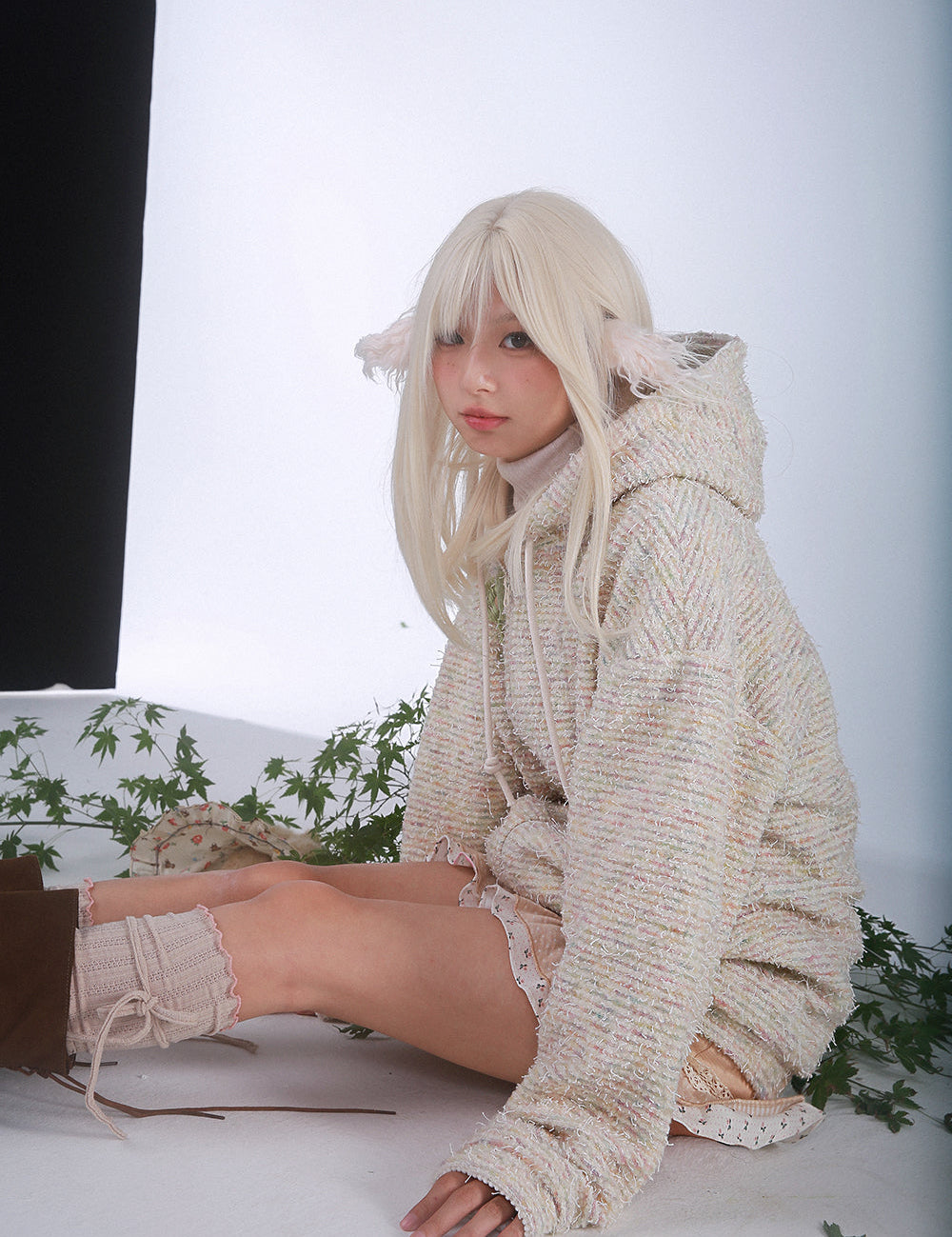 Get trendy with [Rose Island] Snuggly Winter Wool-Blend Hoodie with Cozy Lining -  available at Peiliee Shop. Grab yours for $55 today!