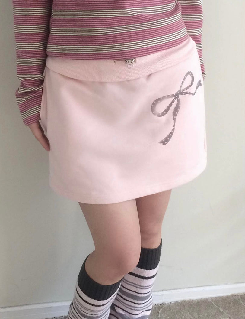 Get trendy with Sic Astra Soft Baby Pink Ribbon Hoodie Skirt Set - Accessories available at Peiliee Shop. Grab yours for $38 today!