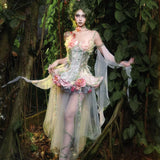 [Blood Supply] Forest Spirit • The Flower Goddess Corset Set