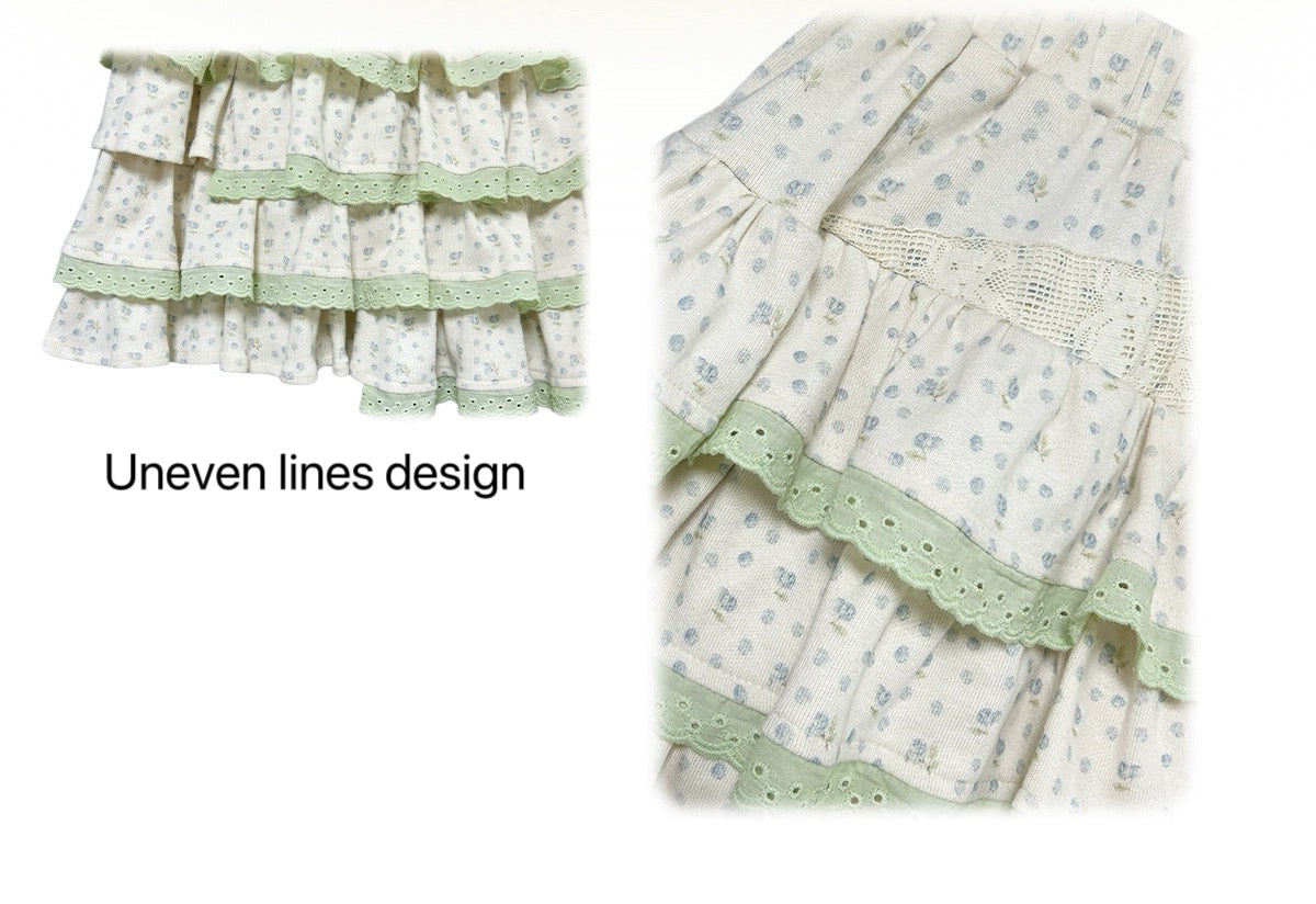 Get trendy with [Rose Island] Lil Spring Tinker Bell Crop Top Skirt Set - Dress available at Peiliee Shop. Grab yours for $29 today!