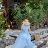 [Maßgeschneidert] By The Sea Cottage Handgemachtes Baumwollkleid