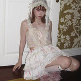 August Unicorn Rococo Lace 2 ways of wearing Cami top or mini skirt