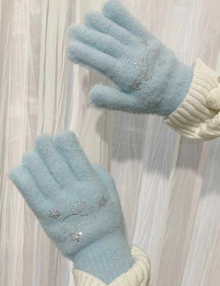 Get trendy with Soft Bunny Wonderland Faux Wool Gloves - Gloves available at Peiliee Shop. Grab yours for $12 today!