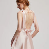 [Global Free Shipping] Fa Sogno Rose Reverie Satin Mini Dress