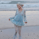 Rose Island Letter from the Moon Long sleeves Jellyfish Dress