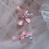 Coquette Pearl Ribbon Hairpin