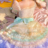 [Peiliee Atelier] Rainbow Fairytale Dreamland Mini Dress