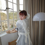 August Unicorn Wonderland Maid Stripe Dress