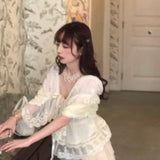 Rose Candy Summer Rose Cottage Vintage Lace Shawl