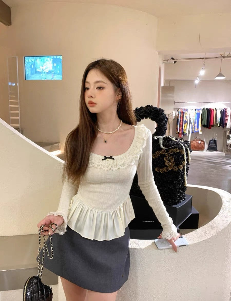 Get trendy with [Mummy Cat] Sweet Gal Knit Top -  available at Peiliee Shop. Grab yours for $40 today!