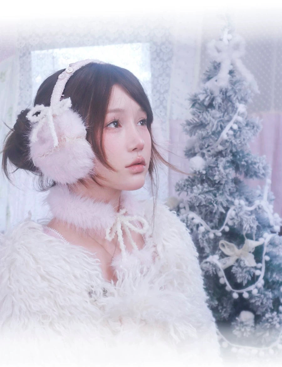 Get trendy with Rose Island 24AW Gift - Faux Fur Mini Pom Pom Scarf -  available at Peiliee Shop. Grab yours for $18 today!