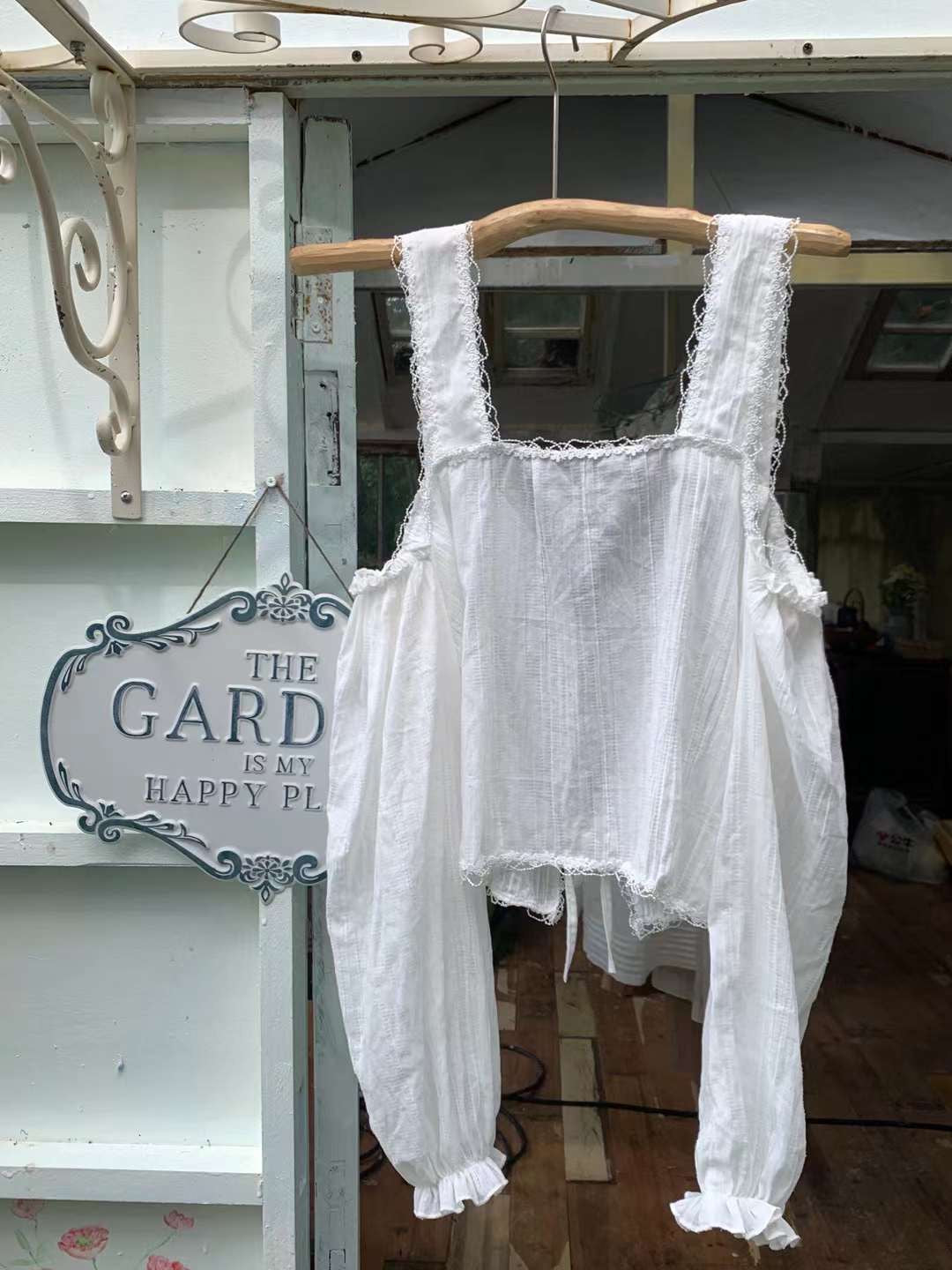 Get trendy with [Tailor Made] Angel Aroma Handmade Crop Top Off-shoulder Shirt -  available at Peiliee Shop. Grab yours for $69 today!