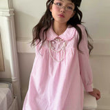MineBeThyVers 100% Cotton Pink Gingham Babydoll Mini Dress