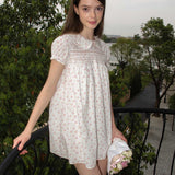 MineBeThyVers Angel In My Garden Babydoll Floral Mini Dress