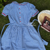 Blue Gingham Vintage 1997 Babydoll Dress