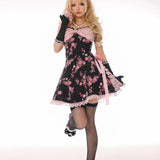 Evil Tooth Rosé Hime Gal Mini Dress