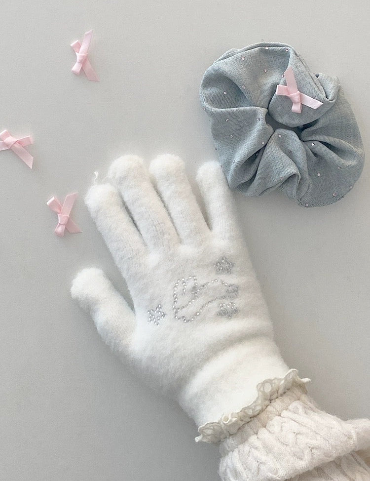 Get trendy with Soft Bunny Wonderland Faux Wool Gloves - Gloves available at Peiliee Shop. Grab yours for $12 today!