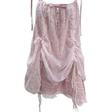 [Rose Island] Pink Mermaid Jellyfish  Style Mini Dress