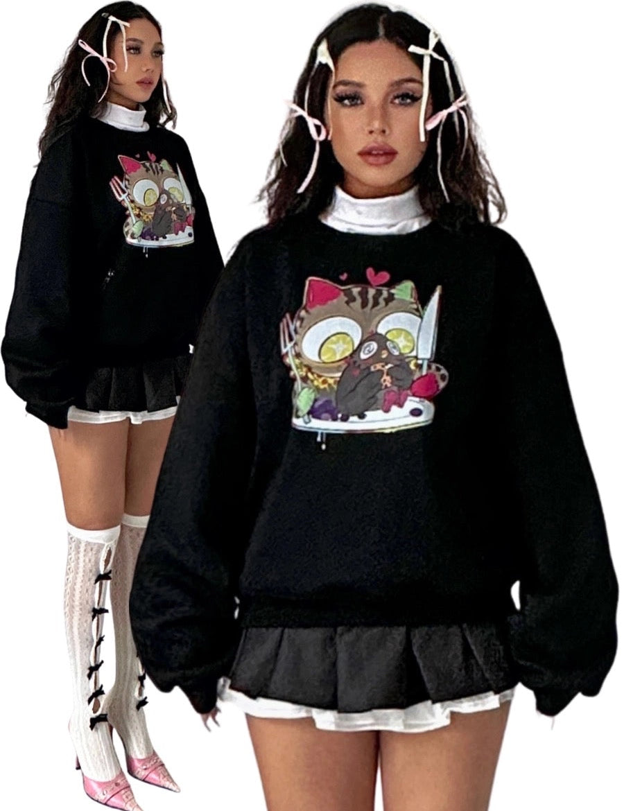 Get trendy with [Ricchie]Little Monster Cartoon Fleece Hoodie -  available at Peiliee Shop. Grab yours for $50.50 today!