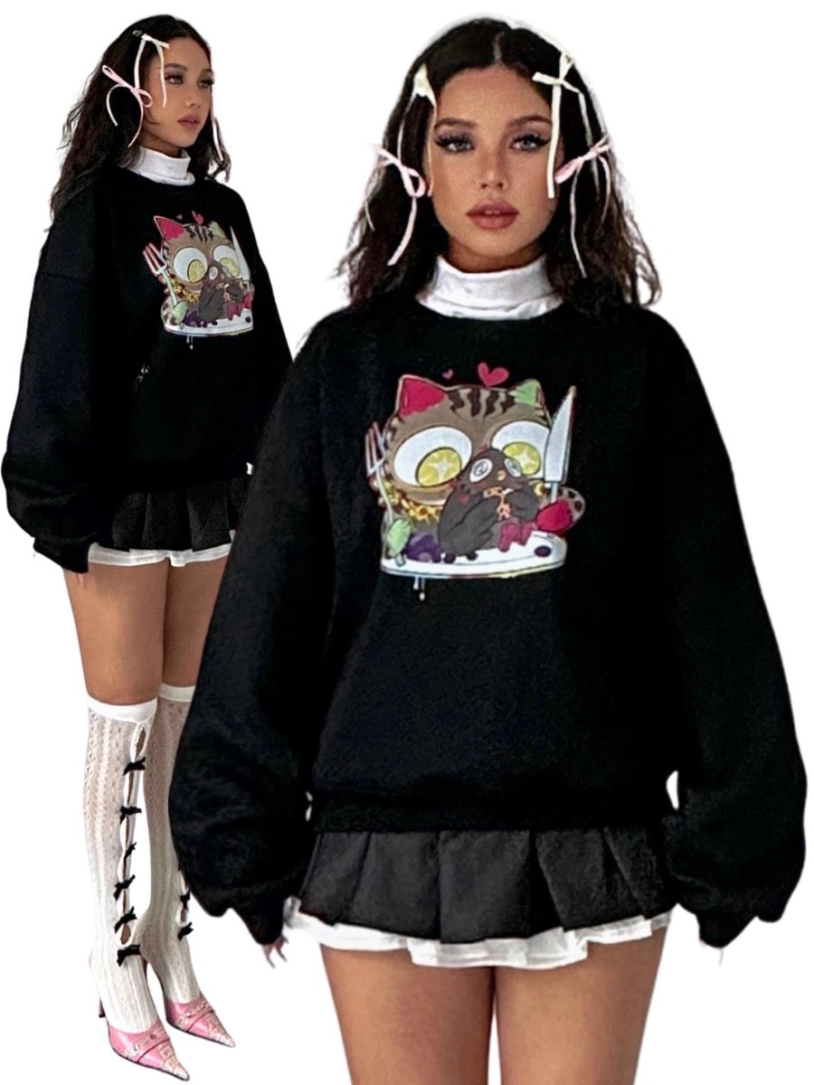 Get trendy with [Ricchie]Little Monster Cartoon Fleece Hoodie -  available at Peiliee Shop. Grab yours for $50.50 today!