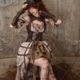 Get trendy with [Blood Supply] Dragon Era steampunk PU Corset Vest - Crop Top available at Peiliee Shop. Grab yours for $52 today!