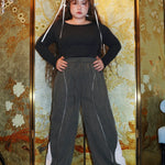 Get trendy with [Curve Beauty] Reflective Leisure Sports Pants -  available at Peiliee Shop. Grab yours for $47 today!