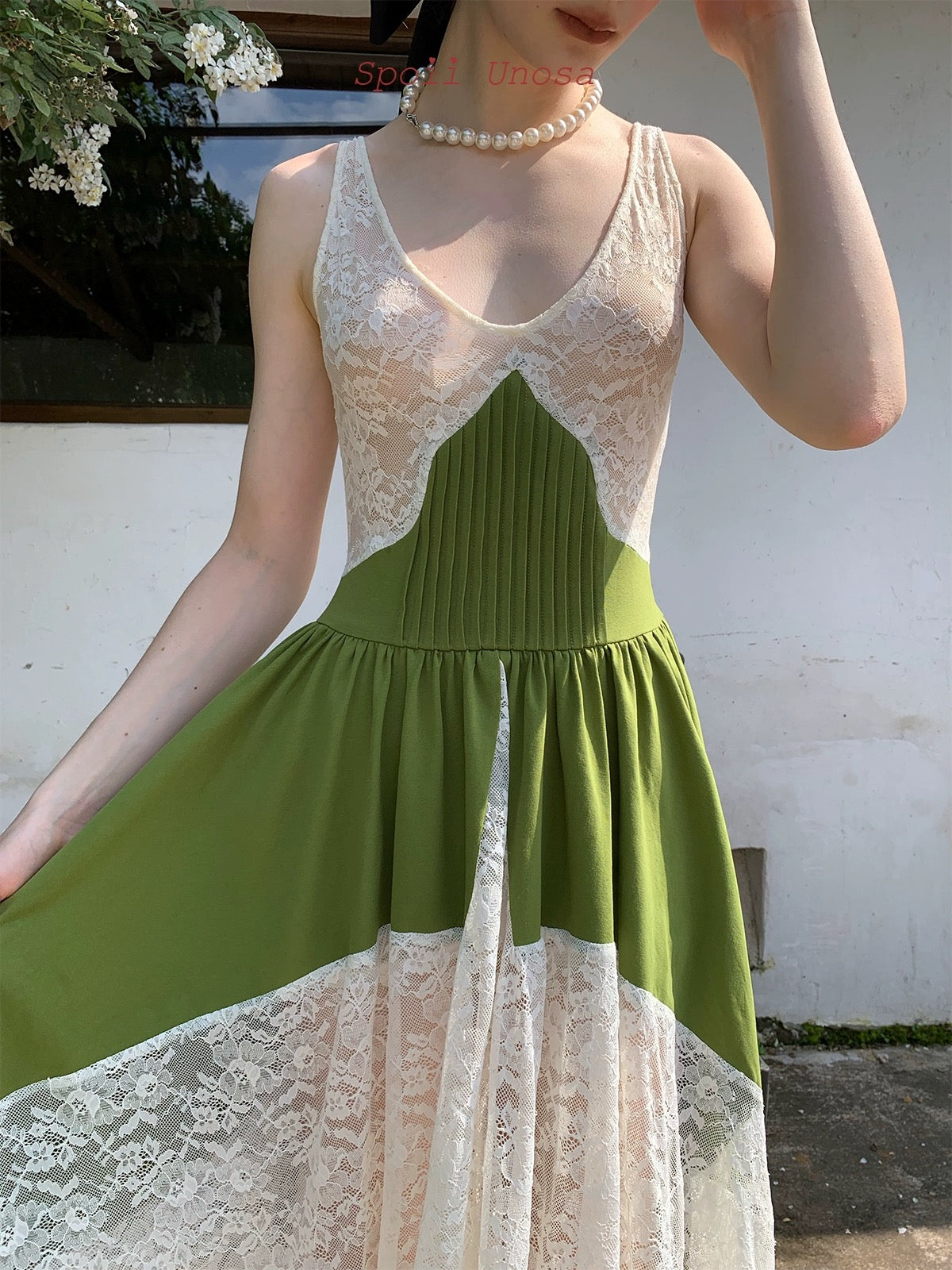 Get trendy with [SPOII UNOSA] Cottage Fairy Tale Lace Dress Holiday Dress Gown -  available at Peiliee Shop. Grab yours for $86 today!