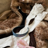Angelic Cloud Lace Cotton Over-knee socks