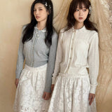 [Pacific Postition] Angel Heart Club Lace Midi Skirt