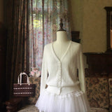 SheepKiss Lily of the Valley Merino Knit Cardigan