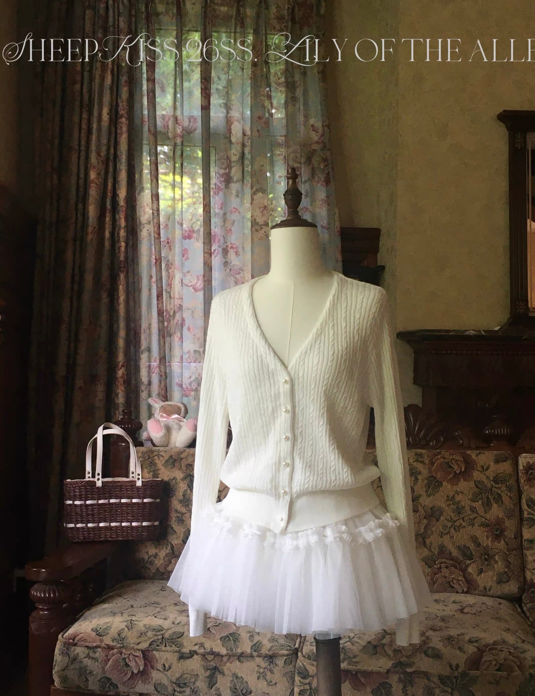 SheepKiss Lily of the Valley Merino Knit Cardigan