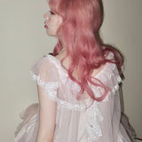 Get trendy with [August Unicorn] Rose romance transparent outer dress - Dresses available at Peiliee Shop. Grab yours for $75 today!