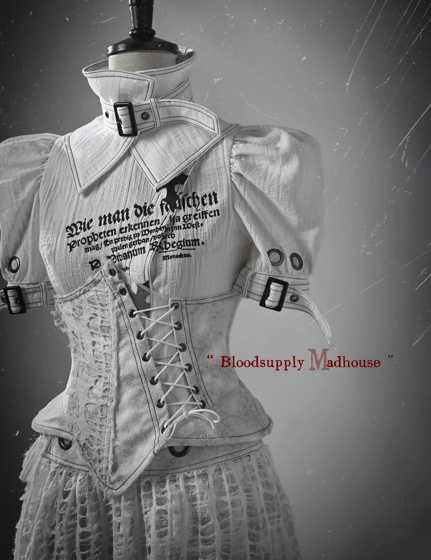 Get trendy with [Blood Supply] Madhouse Distressed Fishbone Waist Belt - Apparel & Accessories available at Peiliee Shop. Grab yours for $38.90 today!