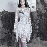 Get trendy with [Blood Supply] Madhouse Distressed Fishbone Waist Belt - Apparel & Accessories available at Peiliee Shop. Grab yours for $38.90 today!