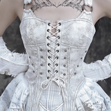 Get trendy with [Blood Supply] Madhouse Distressed Dress Set - Dresses available at Peiliee Shop. Grab yours for $49 today!