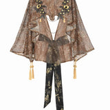 Blood Supply • Blood Supply Golden Hour Baroque Embroidered Cape