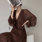 Get trendy with Ocean Heart Lace Maxi Dress - Dresses available at Peiliee Shop. Grab yours for $38 today!