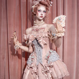 Blood Supply Pink Baroque Cake and Ribbon Corset