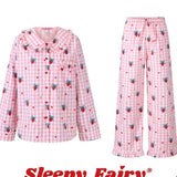 Sleepy Fairy Strawberry Cotton Pajamas Set