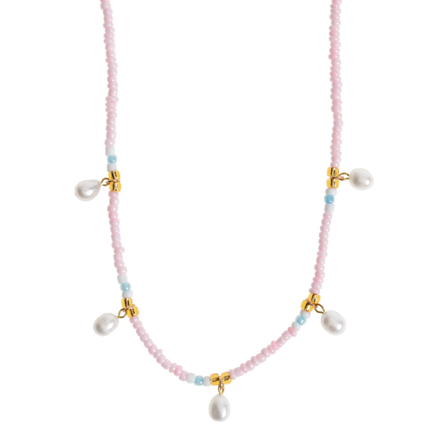 Get trendy with [Timi Of Sweden] Fanny - Pearl and Colorful Bead Summer Necklace -  available at Peiliee Shop. Grab yours for $42 today!