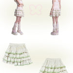 Get trendy with [Rose Island] Lil Spring Tinker Bell Crop Top Skirt Set - Dress available at Peiliee Shop. Grab yours for $29 today!