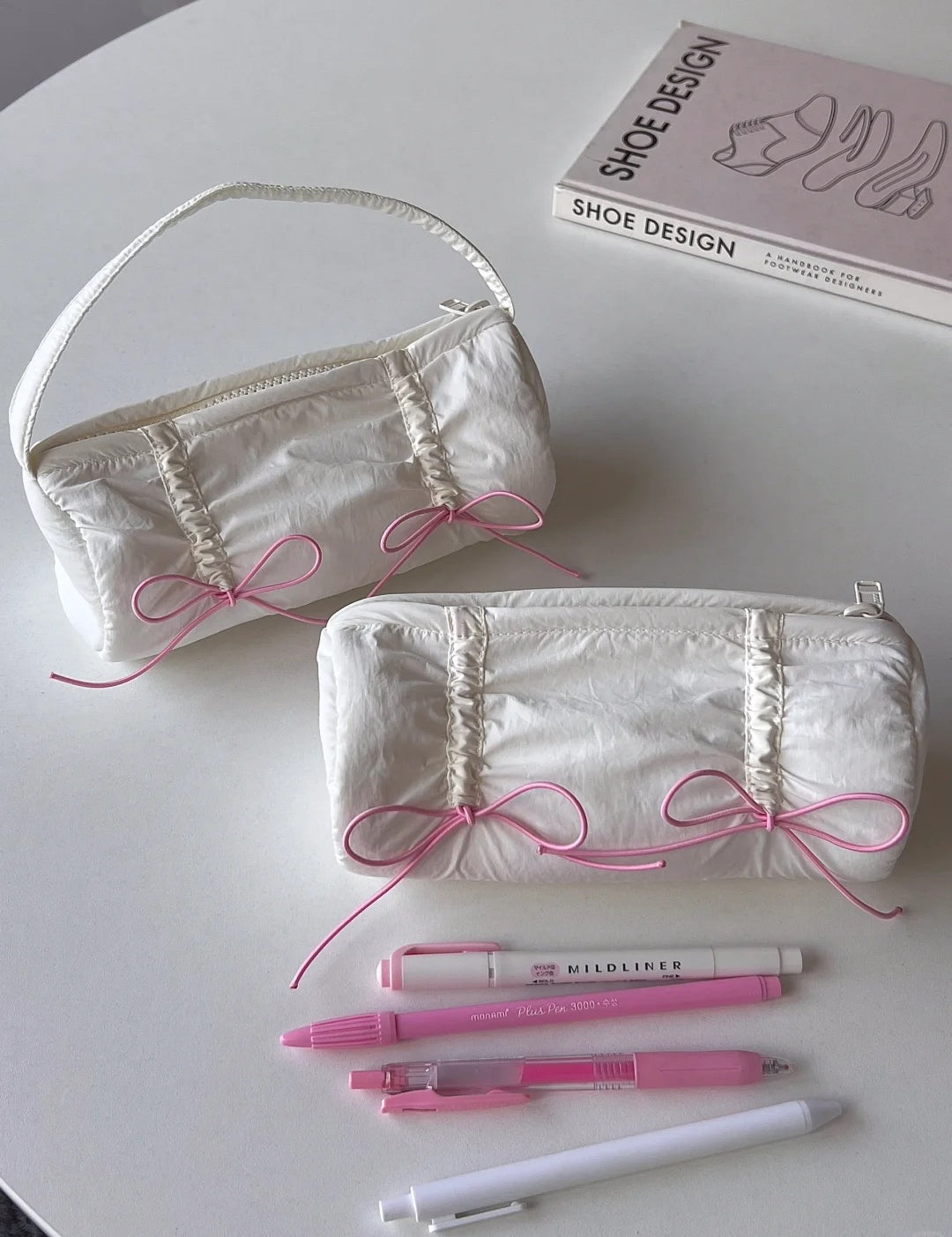Get trendy with Ballet Core Summer dopamine-colored soft tote bag and pencil case - Bag available at Peiliee Shop. Grab yours for $15.50 today!