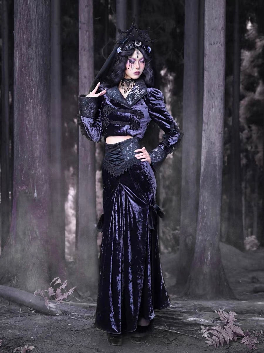 Get trendy with [Blood Supply]Moon Goddess Fishtail Long Skirt - Clothing available at Peiliee Shop. Grab yours for $48 today!