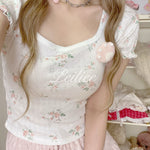 Get trendy with Floral Garden cotton shirt - Crop Top available at Peiliee Shop. Grab yours for $18.60 today!